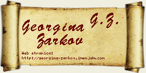 Georgina Žarkov vizit kartica